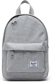 Herschel Classic Mini Backpack Light Grey Crosshatch One Size