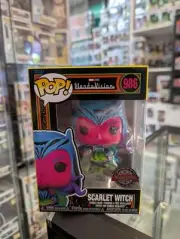 Funko Pop! Marvel WandaVision Blacklight Scarlet Witch Black New Pop 986