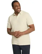 [Johnny Bigg] Myles Knitted Polo Shirt in Ecru