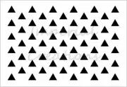 TRIANGLES Shape Pattern Design 7.5 x 11 Stencil Plastic Sheet NEW S410