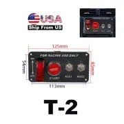 Racing Car Boat Ignition Rocker Switch Panel 12V 4 in 1 with Engine Push Button (for: Subaru)