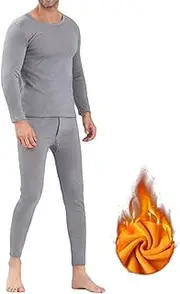 [SHINsuke] Thermal Underwear for Men Women, Winter Warm Long Johns Fleece Lined Base Layer Set Cold Weather Top Bottom Pajamas