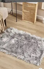 NEW 2X3 Fluffy Shaggy Faux Fur Sheepskin Rug Bedroom Mats Soft Rugs