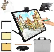 A3 LED Light Pad with Carry Bag, Wireless Rechargeable Light Board with Stand