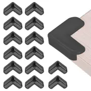 Corner Protectors 16Pcs Table Corner Protectors(L-shaped, Black)