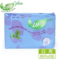 在飛比找momo購物網優惠-【UFT 優護體】草本香氛蝶翼衛生棉日用3包超值組(60片涼