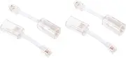 DOITOOL 2sets Phone Line Cable Detangler Anti-Tangle Telephone Cable Coiled for Rj9 2pcs*2