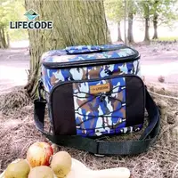 在飛比找森森購物網優惠-LIFECODE 藍迷彩保冰袋/保溫袋/保冷袋 (15L)