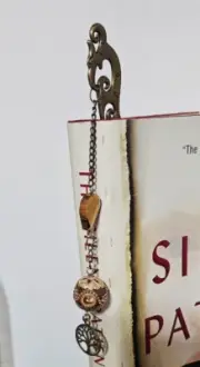 Bronze Crystal beaded bookmark with Tree of Life charm
