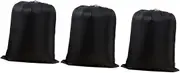 WHAMVOX 3pcs Clothes Storage Containers Travel Drawstring Storage Bag Quilt Organizer Nylon 20x30cm