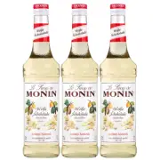 Monin Chocolat White Syrup From Cocoa Butter Sweet And Fine 700ml 3er Pack