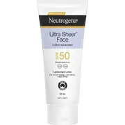 Neutrogena SPF 50 Ultra Sheer Face Sunscreen Lotion 88mL