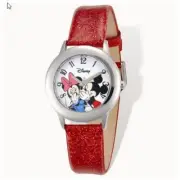 Disney Minnie and Mickey Red Leather Tween Watch
