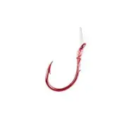 Eagle Claw 073GEH-6 Salmon Egg Sliced Snell Hook, Red Finish