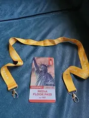 2024 Republican National Convention Media Floor Pass And Lanyard With...