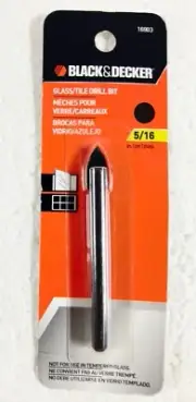 Black & Decker 5/16 in. x 3 in. Carbide Glass/Tile Drill Bit