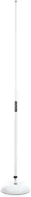 On-Stage MS7201W Round-base Mic Stand - White (3-pack) Bundle