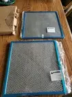 2 Range Hood Blue Carbon Replacement Filters approx 11-3/4" x 11" x 3/16" New