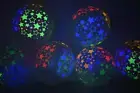 Clear Latex 11 inch Neon UV Blacklight Reactive Star Balloons
