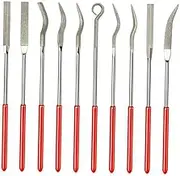 SOESFOUFU 10Pcs Mini Shaping Files Metal Polishing DIY Craft and Wood Carving Durable Diamond Tool with High Strength Safe and Resistant Design for Handcrafts