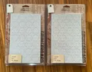 Tim Holtz Idea-ology Grungeboard Shapes Dots Chipboard Lot Of 2 NEW !!