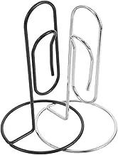 PartyKindom 2pcs Card Holder Stand Electroplated Desk Memo Organizer for Photos Business Cards Documents Sleek Design for Office Home Workspace Elegant Table Accessory