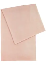 Ama Pure Double-faced Wool Scarf - Pink And White ONE SIZE