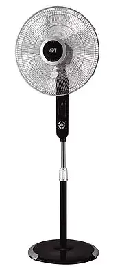 Sunpentown SPT 16" Stand Fan with Touch-Stop Sensor - SF-16T07