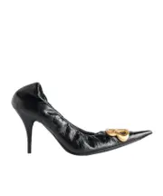 Balenciaga Monaco BB Logo Plaque Pumps 35,36,37,38,39,40,41 Black