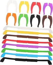 [Gadpiparty] 8pcs Skid Silicone Eyeglasses Strap with Fashion Ear Hooks Durable Elastic Sports Band Cord for Adults for Outdoor Activities and Daily Wear