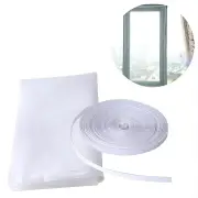 White Diy Window Screen with Hook and Loop Fastener for Mosquito Net
