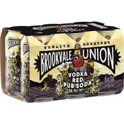 Brookvale Union Red Pub Soda Cans 330mL x 24 Pack