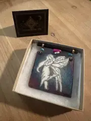 Raku Mini Dream Catcher Tile Fairy by Jeremy Diller with box And Card
