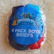 *flaws* Skylanders Boys 8 To 10 Underwear Underpants 4 pack Boxer Briefs