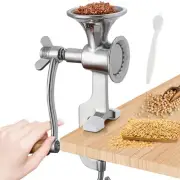 Manual Grain Mill Stainless Steel Grinder Hand-operated Coffee Grinder with F...