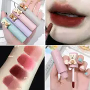 Cute Bear Long Lasting Waterproof Velvet Matte Glaze Lipstick Liquid Lip Gloss☀