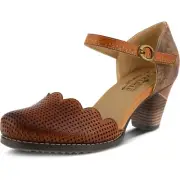L’Artiste by Spring Step Womens Parchelle Ankle Strap Shoe - Camel, 36M NEW