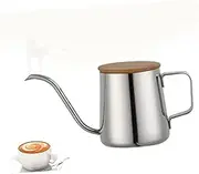PEPLAYTAL 2pcs Stainless Kettle with Fine Mouth and Lid Hand Punch Coffee Pot for Home and Cafe Use Construction