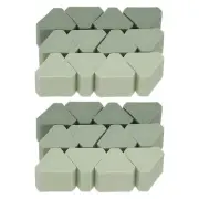 Pencil Erasers, 24 Pcs Rubber Triangle Gradient Mini Cute Erasers, Green