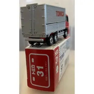 TOMY TOMICA 舊藍標 31 初回 新車貼 日產 DIESEL QUON 卡車 鷗翼車 貨車 貨櫃車 運輸車