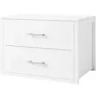Stackable Storage Drawers Closet Organizers and Storage Bins Fabric White 2 D...