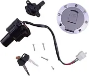 Ignition Key Switches for XJR600 XJR400 YZF1000R YZF600R 1997 1998 Motorcycle Ignition Switch Lock Gas Fuel Cap Key 1 Set Ignition Barrel Key Switch
