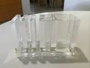 Vntg Lucite Desk Organizer Italy Mansion Cupcakes For Guzzini WOW