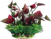 Ecoscape Small Lily Red Aquarium Plant 10cm Tall Fish Tank Décor Aqua One