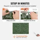 Artificial Green Ivy Privacy Fence 1830x2440mm Faux Hedge Wall Screen for