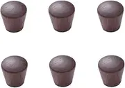 Cabinet Furniture Knobs 6Pcs Funnel Shaped Solid Wood Handle Drawer Wardrobe Door Cabinet Cabinet Single Hole Solid Wood Door Handle Black Walnut