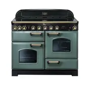 Falcon 110cm Classic Deluxe Induction Range Cooker - Mineral Green/Brass