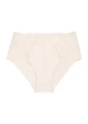 Simone PÉRÈLE Reve Panelled Lace Briefs - Light Pink 1 (UK 8 / S)