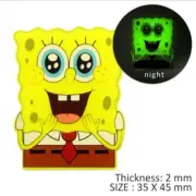 5 qty Jelly acrylic GLOW IN THE DARK Planar Flatback 1247129 Spongebob