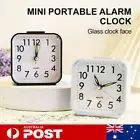 Bedside Clock Analogue Alarm Clocks Small Silent Battery Analog Desk Table Clock